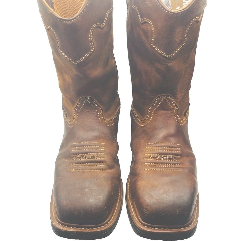 Dan Post Blayde Saddle Men’s 12D Waterproof Steel Toe Western Work Boots ASTM EH